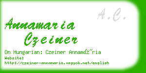 annamaria czeiner business card